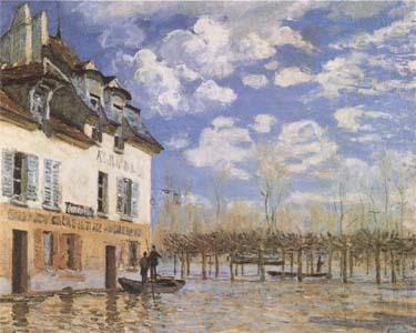 Alfred Sisley The Bark during the Flood,Port Marly (mk09) Germany oil painting art